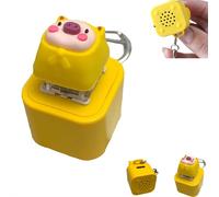 Frog Croaking Fidget Toy - Rechargeable Frog Croaking Keychain, 2025 New Frogs Croakings Stress Reliever with Colorful Lights, Fun & Portable Anxiety Relief Toy