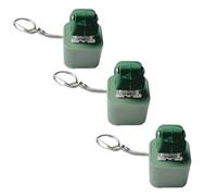 Frog Croaking Keychain with Colorful LED Lights | Rechargeable Interactive Sensory Toy | Squeeze Stress Relief Fun Gift Novelty (3pcs)