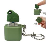 Frog Croaking Keychain with Sound, Rechargeable Stress Reliever Keycaps with Colorful Lights, Adults Fun Frog Fidget Keyboard Clicker for ADHD and Autism
