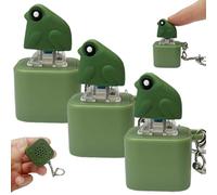 Frog Croaking Keychain with Sound, Rechargeable Stress Reliever Keycaps with Colorful Lights, Adults Fun Frog Fidget Keyboard Clicker for ADHD and Autism