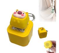 Frog Croaking Toy, Rechargeable Fidget Keychain for Stress Relief, Sensory Keyboard Clicker for Adults & Kids, Portable Anxiety Relief Gadget yellow 1pcs