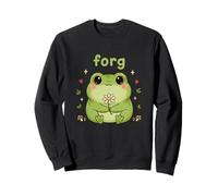 Frog Cute Aesthetic Frog Meme Chubby Frog Sweatshirt