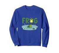 Frog: Cute Pond Life for Nature Lovers Sweatshirt, Adult Unisex, Royal Blue, XL