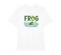 Frog: Cute Pond Life for Nature Lovers T-Shirt, Men's Big and Tall, White, 6X Tall