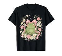 Frog Daisy Flower Floral Summer Daisies T-Shirt