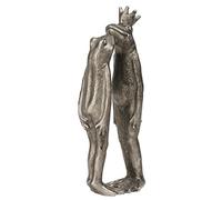 Frog Decor Garden Statue Decor Outside - Couple Kiss Plog Statue Outside Frog Figurines for Yard Patio Lawn Decorations Couple Frogs Front Yard Decorations Outdoor 3.6" 2.1" 8.7" LC LCdecohome