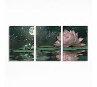 Frog Diamond Art Kits Adults Beginner 18x12 in 3 Pack, Starry Sky Diamond Painting, 5D DIY Full Drill Paint by Numbers, Wall Art Gems Paintings for Bedroom Office Room Decor Gifts for Women PZSH-3363