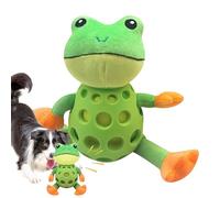Frog Dog Toy, Interactive Fun Game for Pets, Squeaky Chew Toys with Durable Design, Home Accessories for Pet Boredom Play Indoor Outdoor Adventure Park Crate and Training Exercise, 11.02x6.69 inches