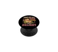 Frog Drinking Coffee First Of All Jesus Thinks I'm A Delight PopSockets Adhesive PopGrip