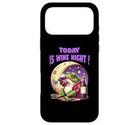 Frog Drinking Wine Under the Moon - Today is Wine Night Frog Case for iPhone 17 Pro Max