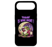 Frog Drinking Wine Under the Moon - Today is Wine Night Frog Case for iPhone Air