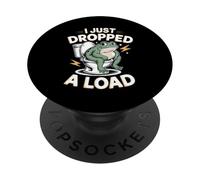 Frog Dropped a Load Sarcastic Toilet Humor PopSockets Adhesive PopGrip