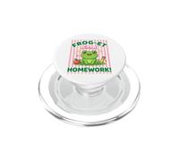 FROG-ET About Homework Funny Kawaii Frog Student PopSockets PopGrip for MagSafe