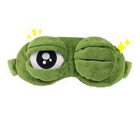 Frog Eye Mask, Cartoon Fluff Frog Eye Mask for Sleeping, Funny Novelty Cartoon Frog Eye Cover for Travel