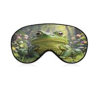 Frog Eye Mask Sleep Mask for Side Sleeper Women Men Pressure-Free & Light Block-Out Blindfold Soft Comfortable Eye Covers Breathable Blindfold Adjustable