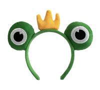 Frog Eyes Headband, Cartoon Plush Animal Ears and Horns Spa Headband, Makeup Headbands for Women Girls, Green Frog Headpiece Hair Accessories for Costume Halloween