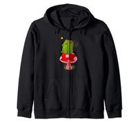 Frog Fairy Mushroom Kawaii Cottagecore Aesthetic Girls Women Zip Hoodie