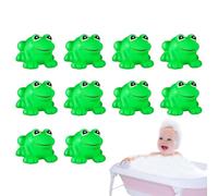 Frog Figure, Cute Squeaky Frog Floating Bath Toy | Miniature Decoration for Bathtub Pool Shower Swimming 10x Garden Landscape Classroom Carnival Awards Birthday