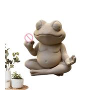 Frog Figurine Middle Finger Meditative Ornaments