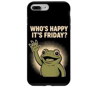 Frog Friday Humor Cute Comic Happy-Friday Case for iPhone 7 Plus/8 Plus