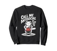 Frog Funny Call me Antisocial but please don't actually.. Sweatshirt