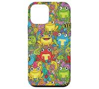 Frog Garden Doodle Anime Case for Lo-Fi Cartoon Style fans Case for iPhone 12 mini