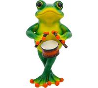 Frog Garden Statue - Miniature Frog Garden Statue Decorations, Animal Sculpture Playing Musical Instrument, Unique Yard Art for Lawn Patio Garde-n Courtyard, Frogs Figurine Housewarming Ideas