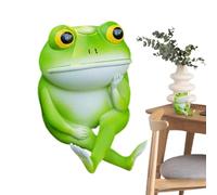 Frog Garden Statue Thinking Frog Figurines in Resin for