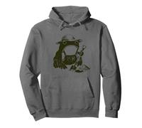 Frog Gardener Cottagecore Gardening Grumpy Japanese Funny Pullover Hoodie