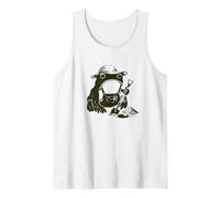 Frog Gardener Cottagecore Gardening Grumpy Japanese Funny Tank Top
