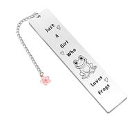 Frog Gifts for Women Frog Bookmark Frog Lovers Gift Just A Girl Who Loves Frogs Crazy Frog Gift Bookmark for Friends Frog Themed Gifts for Frog Lovers Frog Presents Christmas Gift for Her Daughter