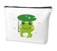 Frog Gifts for Women Frog Gifts for Frog Lovers Animal Themed Gift for Friend Woman Funny Makeup Bag Gift Just A Girl Who Loves Frogs Cosmetic Bags Christmas Presents