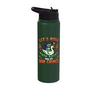 Frog Goose Meme Lets Roll Math Rocks Do War Crimes Teacher Stainless Steel Insulated Water Bottle