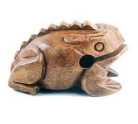 Frog guiro wood block musical instrument Percussion Musical Instrument Perfect size Natural Wood Güiro Frog. (8.25 inches-21.0 cm.)