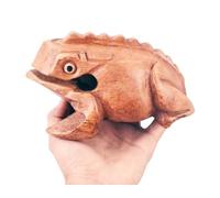 Frog guiro wood block musical instrument Percussion Musical Instrument Perfect size Natural Wood Güiro. (6.5 inches -16.5 cm.)