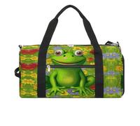 Frog Gym Bag Travel Duffel Bags for Men Women Large Weekender Bags Carry On Overnight Duffle Bag with Shoe Compartment for Workout, style, One Size