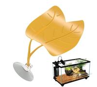 Frog Habitat - 4.33x4.53 Inch ABS Basking Spot, Realistic Leaf Shape Climbing Platforms, Reptile Sleeping Resting | Glass Terrarium Tank, Amphibian Enclosure Setup, Aquatic Turtle Basking Area