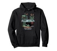 Frog Habitat Frog Watching Pond Pullover Hoodie