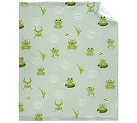 Frog Harvest Puddle Throw Blanket Soft Flannel Fleece Velvet Plush Personalized Throws Fuzzy Warm Cozy Soft Bedding Blankets Anti-Pilling Kids 40" x 50"