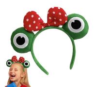 Frog Headband Elastic Green Frog Headpiece Makeup Headbands