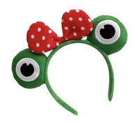 Frog Headband - Elastic Headbands for Makeup, Big Frog Eyes Headband | Cute Frog Headband, Frog Headband, Makeup Headband with Elastic Fabric, Cartoon Hair Bow an