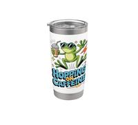 Frog Hopping On Caffeine Coffee Lover Stainless Steel Insulated Tumbler