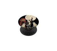 Frog Howling and Calling the Moon Frogs Vintage Graphic PopSockets Adhesive PopGrip