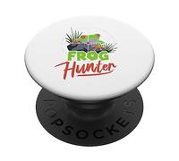 Frog Hunter Kids Frogie World's Best Frog Catcher Fog Lover PopSockets Adhesive PopGrip