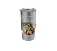 Frog I Avoid Stuff Because I'm Afraid of me Stainless Steel Insulated Tumbler