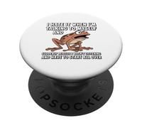 Frog I Hate IT When I’M Talking to Myself Sarcastic PopSockets Adhesive PopGrip
