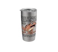 Frog I Hate IT When I’M Talking to Myself Sarcastic Stainless Steel Insulated Tumbler
