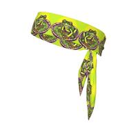 Frog in a Pond Double-Sided Athletic Bandage with Printed Sports Headband Suitable for Tennis Ninja Karate Running and Yoga