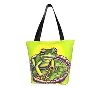 Frog in a pond Fashionable shoulder handbag, women's crossbody shoulder bag, suitable for weekend travel shopping shoulder bag