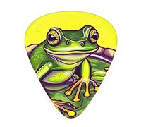 Frog in a pond Printed guitar picks - three thicknesses: thin, medium and thick, suitable for electric guitar, bass and ukulele.